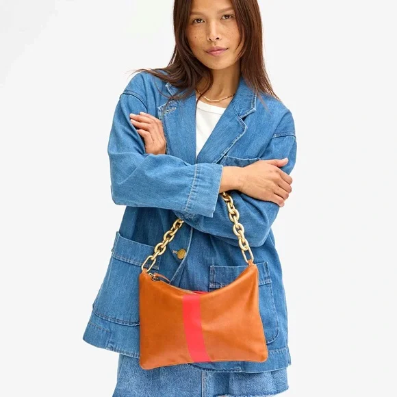 Clare V shortie strap vintage gold NWT retail $105 - Picture 3 of 7